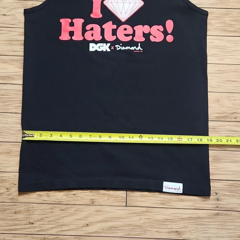 DGK X DIAMOND HATERS Black TANK TOP